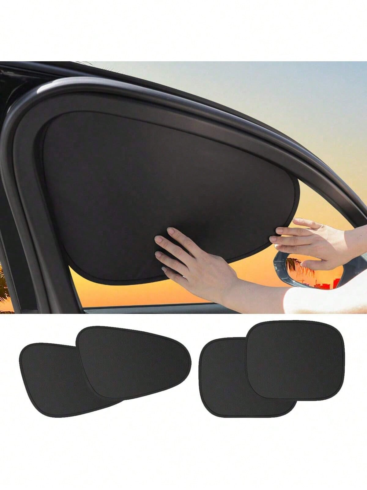Static Adsorption Car Side Window Sunshade Boards, Car Sunshade Boards, Car Privacy Anti-Peeping Curtains, Car UV Protection Cooling Kit, Easy Installation, Foldable And Space-Saving