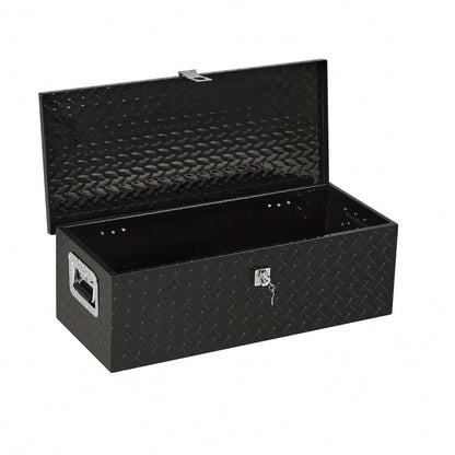 Studyset Underbody Truck Box,Pickup Storage Box,Heavy Duty Aluminum Diamond Plate Tool Box With Lock Keys,Waterproof Trailer Storage Box With Side Handles,Tool Organizer Chest Cabinet For Truck, Trail