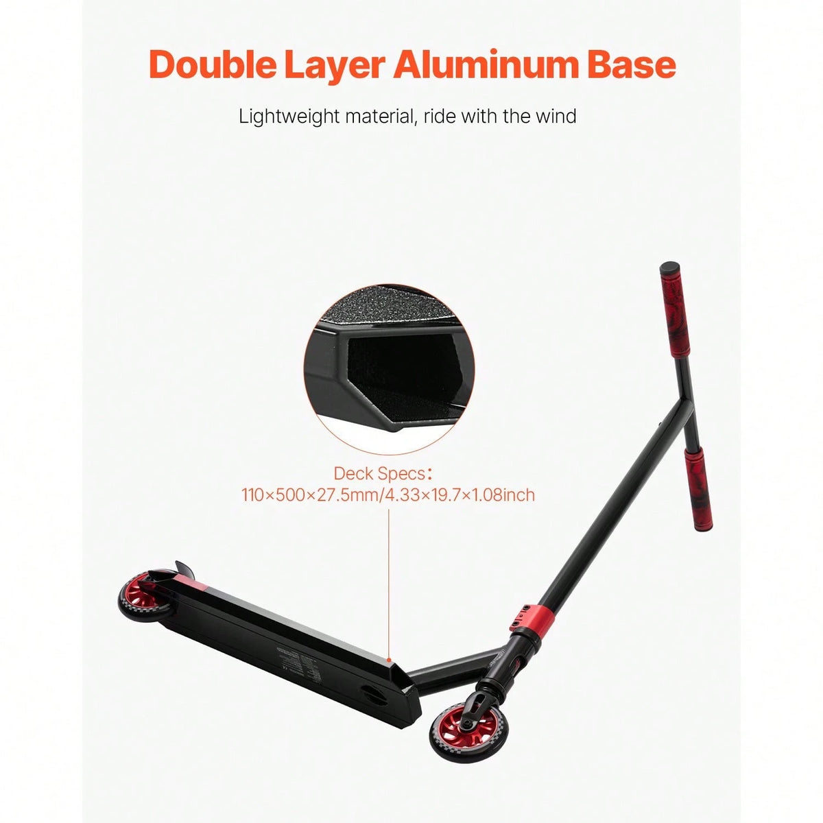 Stunt Scooter, Pro Complete Trick Scooters For Teens, Adults, Boys, And Girls, Freestyle Street Rider For Intermediate And Beginner, Double Layer Lightweight Aluminum Deck