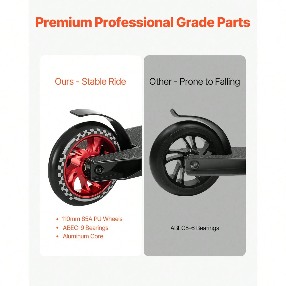 Stunt Scooter, Pro Complete Trick Scooters For Teens, Adults, Boys, And Girls, Freestyle Street Rider For Intermediate And Beginner, Double Layer Lightweight Aluminum Deck