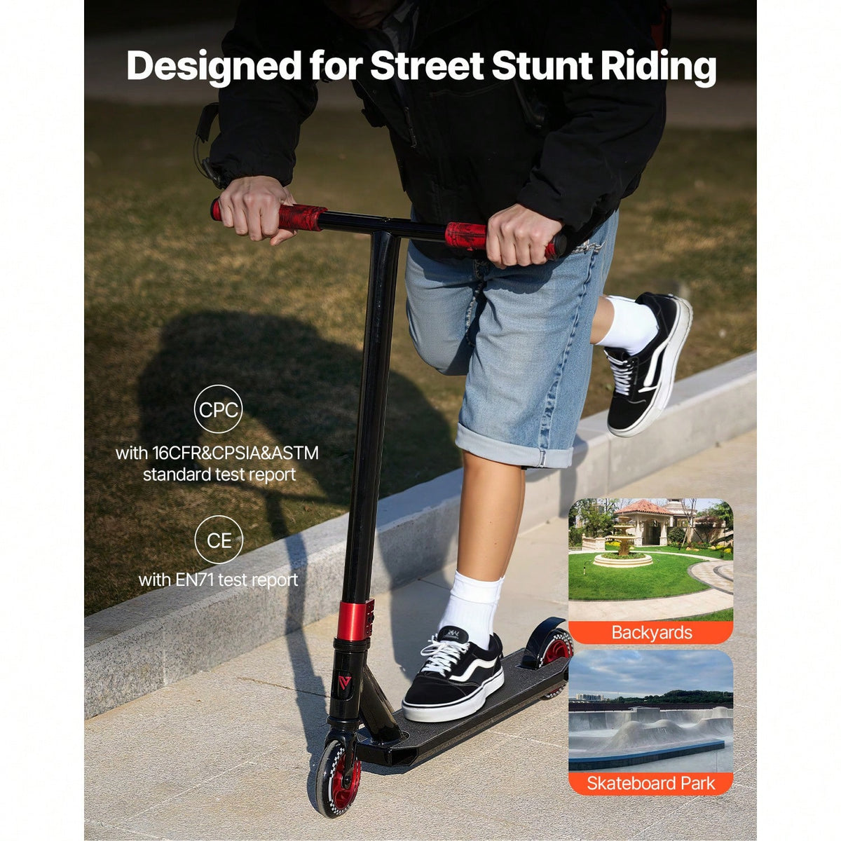 Stunt Scooter, Pro Complete Trick Scooters For Teens, Adults, Boys, And Girls, Freestyle Street Rider For Intermediate And Beginner, Double Layer Lightweight Aluminum Deck