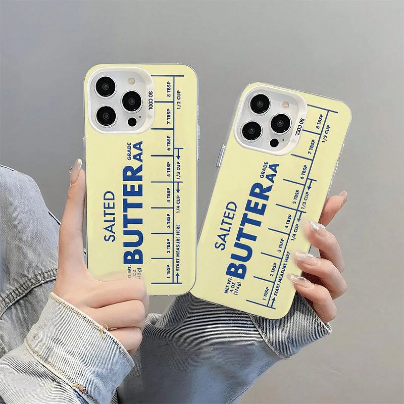 Stylish And Visually Appealing Blue Butter-Themed Phone Case Designed For Various Models Including 16, 16 Pro, Pro Max, 11, 15, 14, 13, 12 Pro, XR, And Plus, Offering Shockproof Protection.