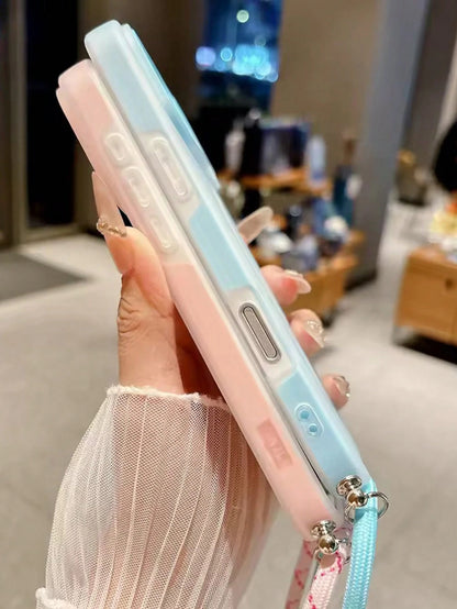 Stylish Necklace Crossbody Lanyard Candy Color Phone Case Compatible With Iphone 17 Pro Max 17 Pro 17 16 Pro Max 16 Pro 16 15 Pro Max 15 Pro 15 14 Pro Max 14 Pro 14 13 Pro Max 13 Pro 13 Minimalist Tra