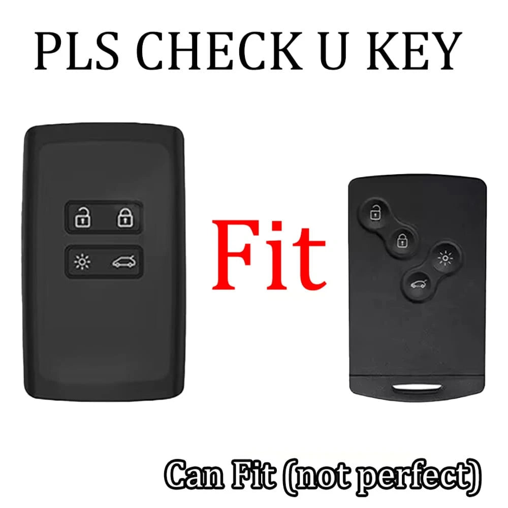 Suitable For Renault Koleos/Kadjar Smart Remote Key, Car Logo Rope Bow Pendant Style, Highly Attractive Full Coverage Electroplated Key Cover, Anti-Slip Comfortable Touch, Daily Travel Anti-Drop Anti