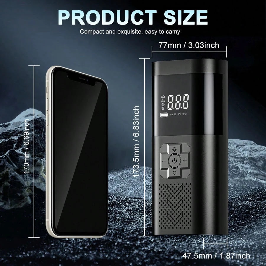 Super Special Offer!!!Portable Tire Inflator Air CompressorDigital Display Tire Inflator Pump, Suitable For Cars And Motorcycles.Universal For Automobiles, Bicycles, Sports Equipment AndBalls, Fast In