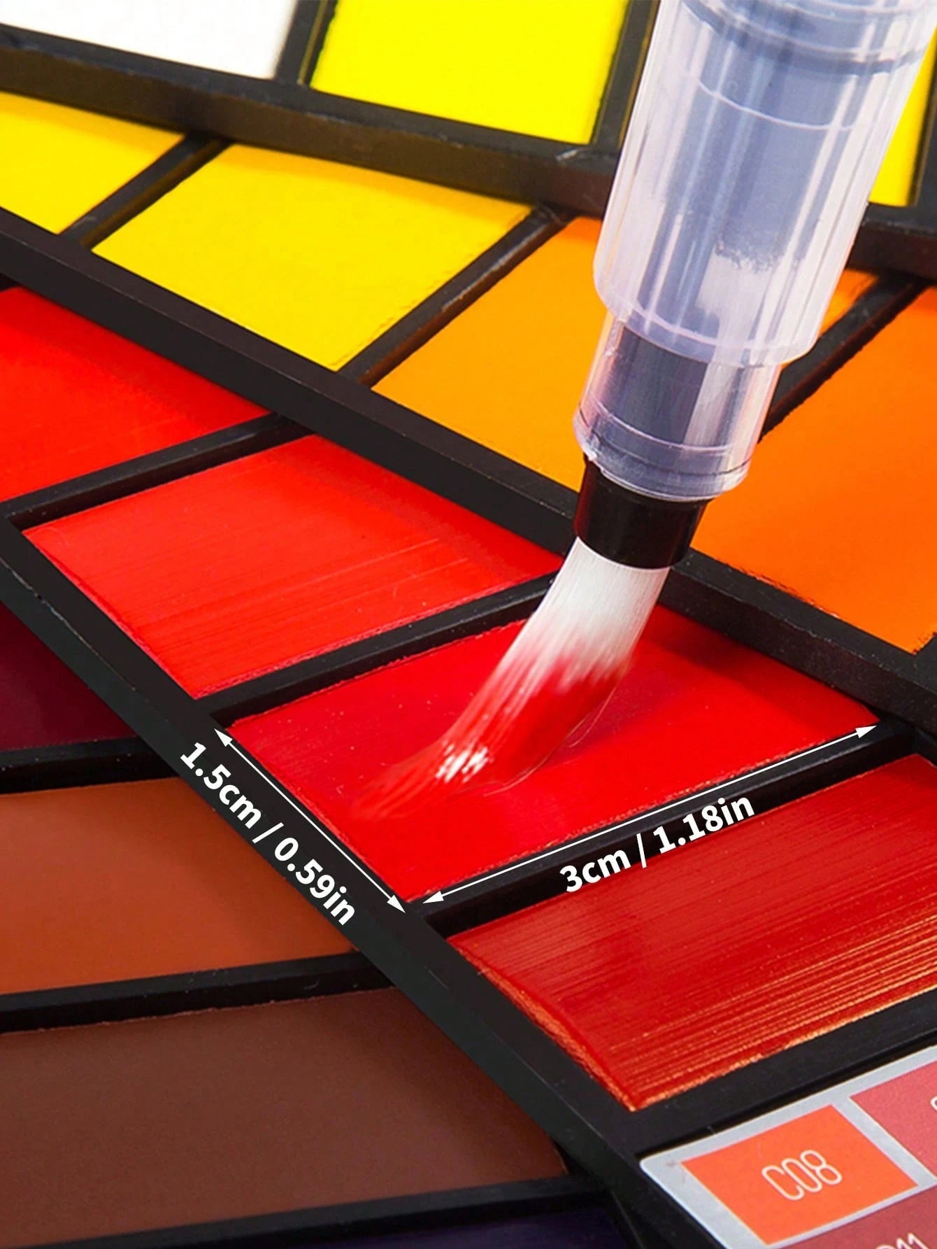 Superior 1set Mixed Color Pigment With Brush, Modern Portable Paint Set For Artists, Beginners,Mother's Day,Mom's Gift,Back To School,School Supplies