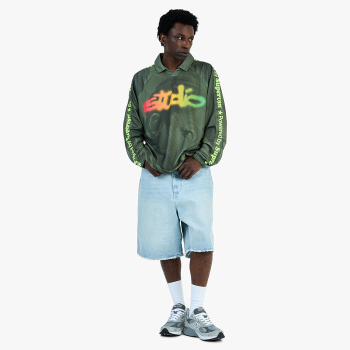Supervsn Studio Longsleeve Soccer Jersey / Forest Green