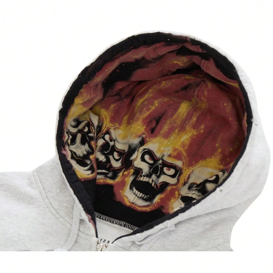 Supreme X Maison Margiela Limited Edition Collab Streetwear Hoodie, Edgy Skull Lining, Versatile For Daily, Skate & Casual Outings