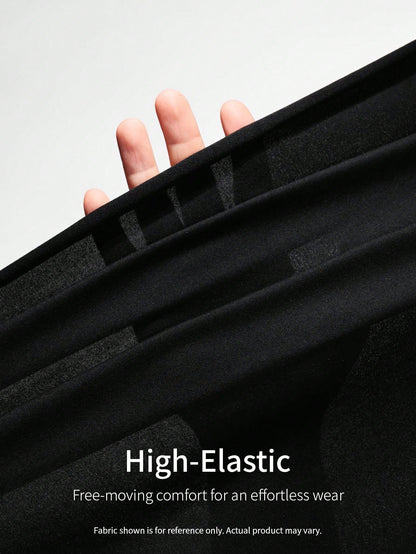 Sweetra Simple Solid Color Wide Strap Pleated Casual Top, Built-In Bra