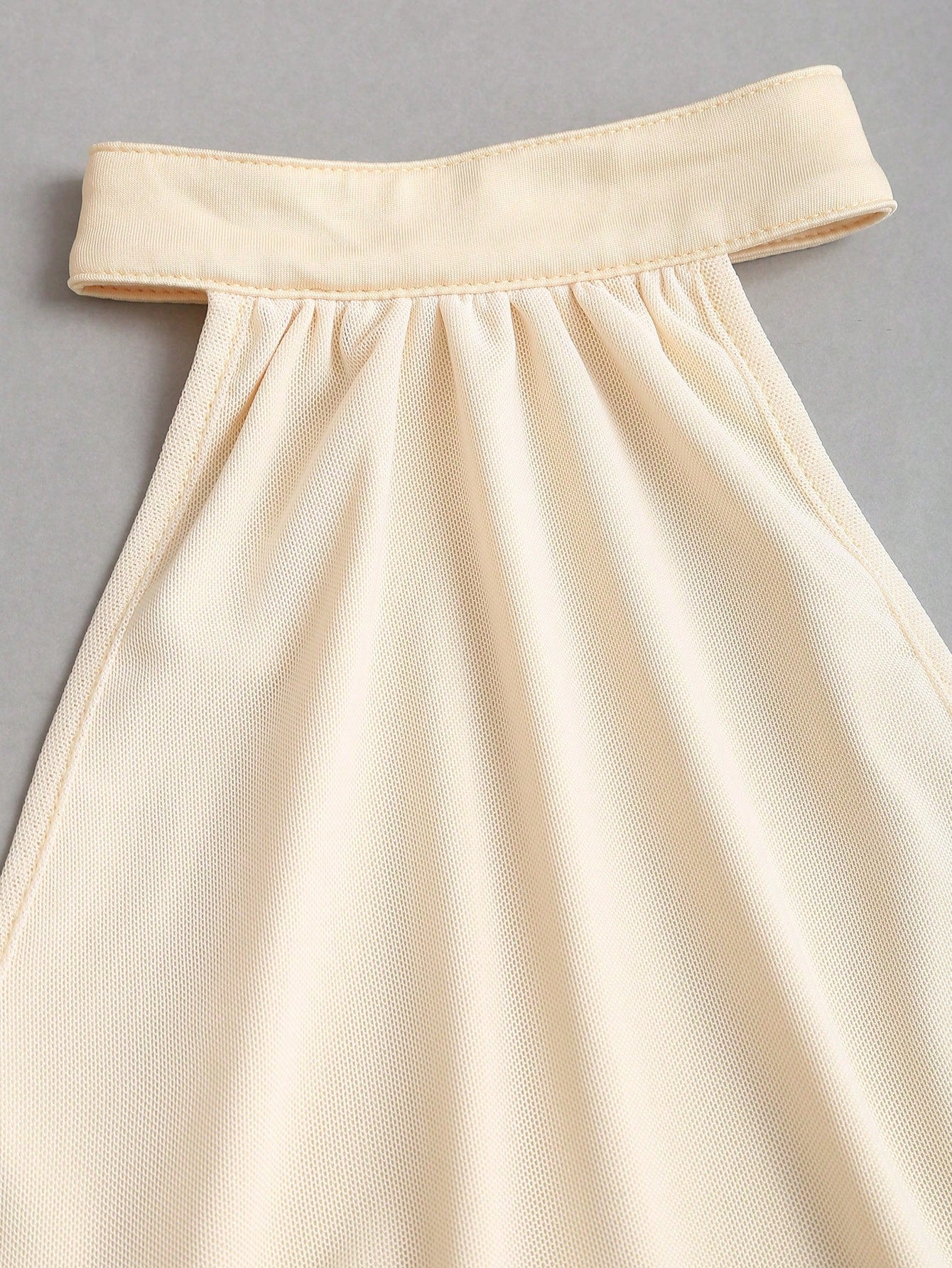 Sweetra Women's Elegant Fitted Romantic Pleated Halter Knit Dress