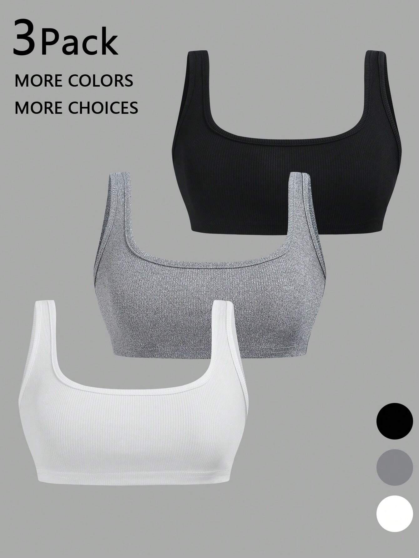 Sweetra Women's Summer Basic Solid Color Ultra Short Tank Top
