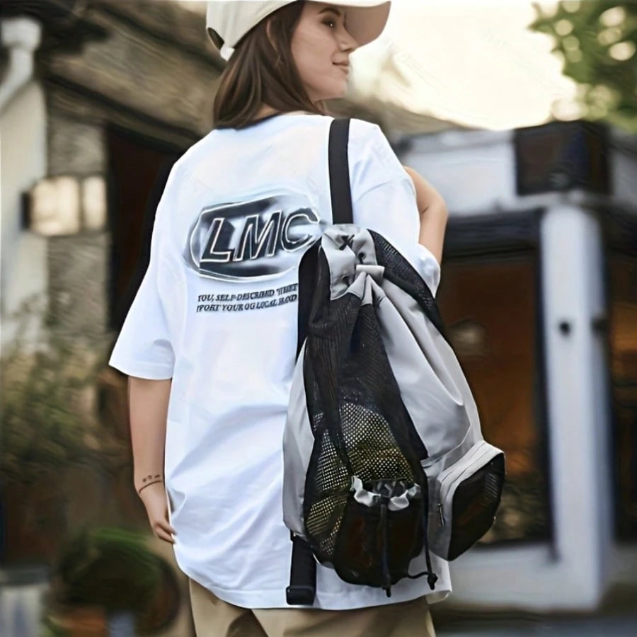 Swim Bag Mesh Drawstring Backpack Best Travel Backpack For School With Wet Bag For Swimming Gym And Workout Equipment, Lightweight, Suitable For Women And Men