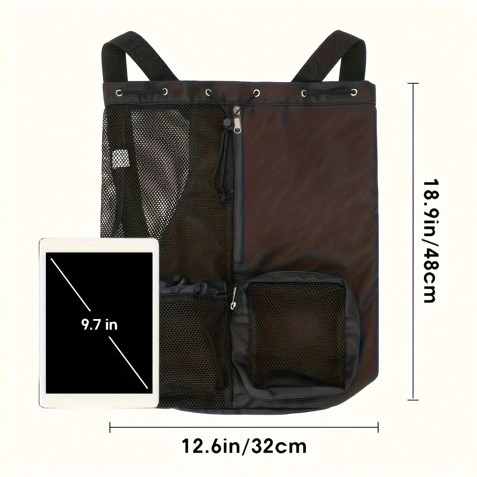 Swim Bag Mesh Drawstring Backpack Best Travel Backpack For School With Wet Bag For Swimming Gym And Workout Equipment, Lightweight, Suitable For Women And Men
