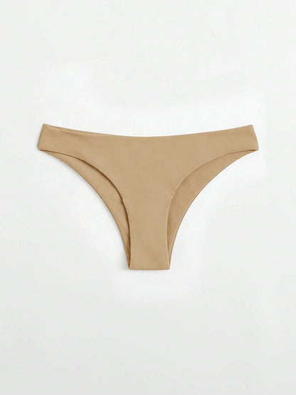 Swim Basics Women's Solid Color Minimalist Everyday Swimwear Bottom