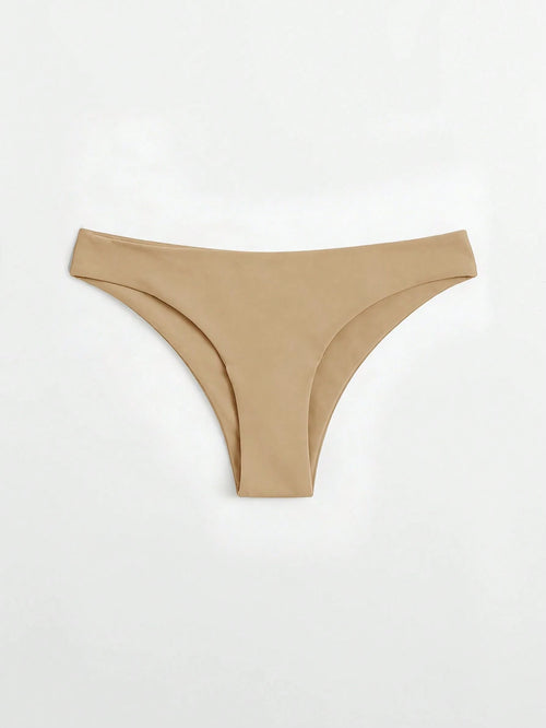 Swim Basics Women's Solid Color Minimalist Everyday Swimwear Bottom