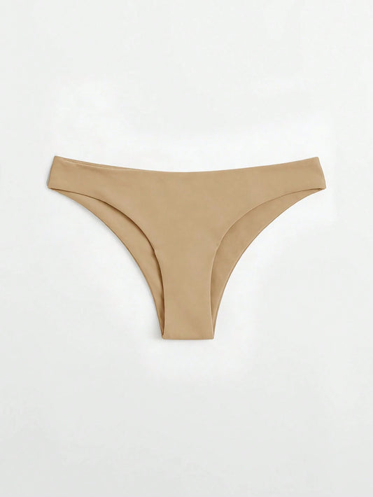 Swim Basics Women's Solid Color Minimalist Everyday Swimwear Bottom