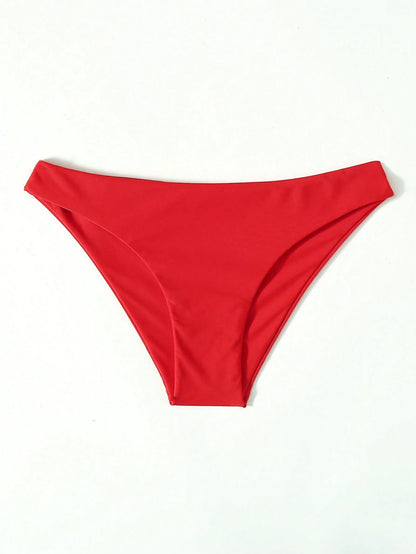 Swim Basics Women's Solid Color Minimalist Everyday Swimwear Bottom