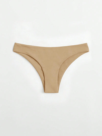Swim Basics Women's Solid Color Minimalist Everyday Swimwear Bottom