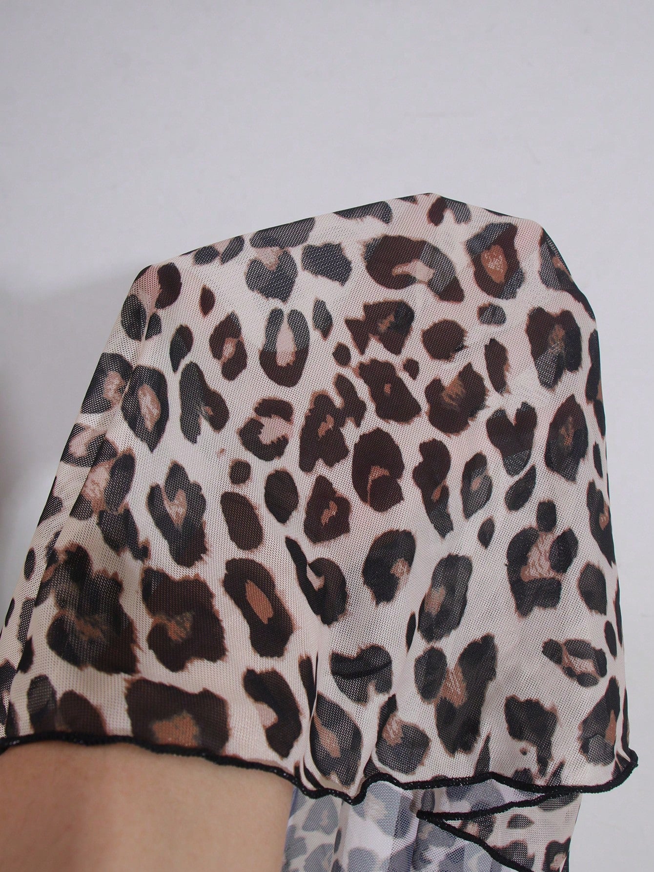 Swim Lushoire 1pc Leopard Print Vacation Fashionable Summer Beach Dress
