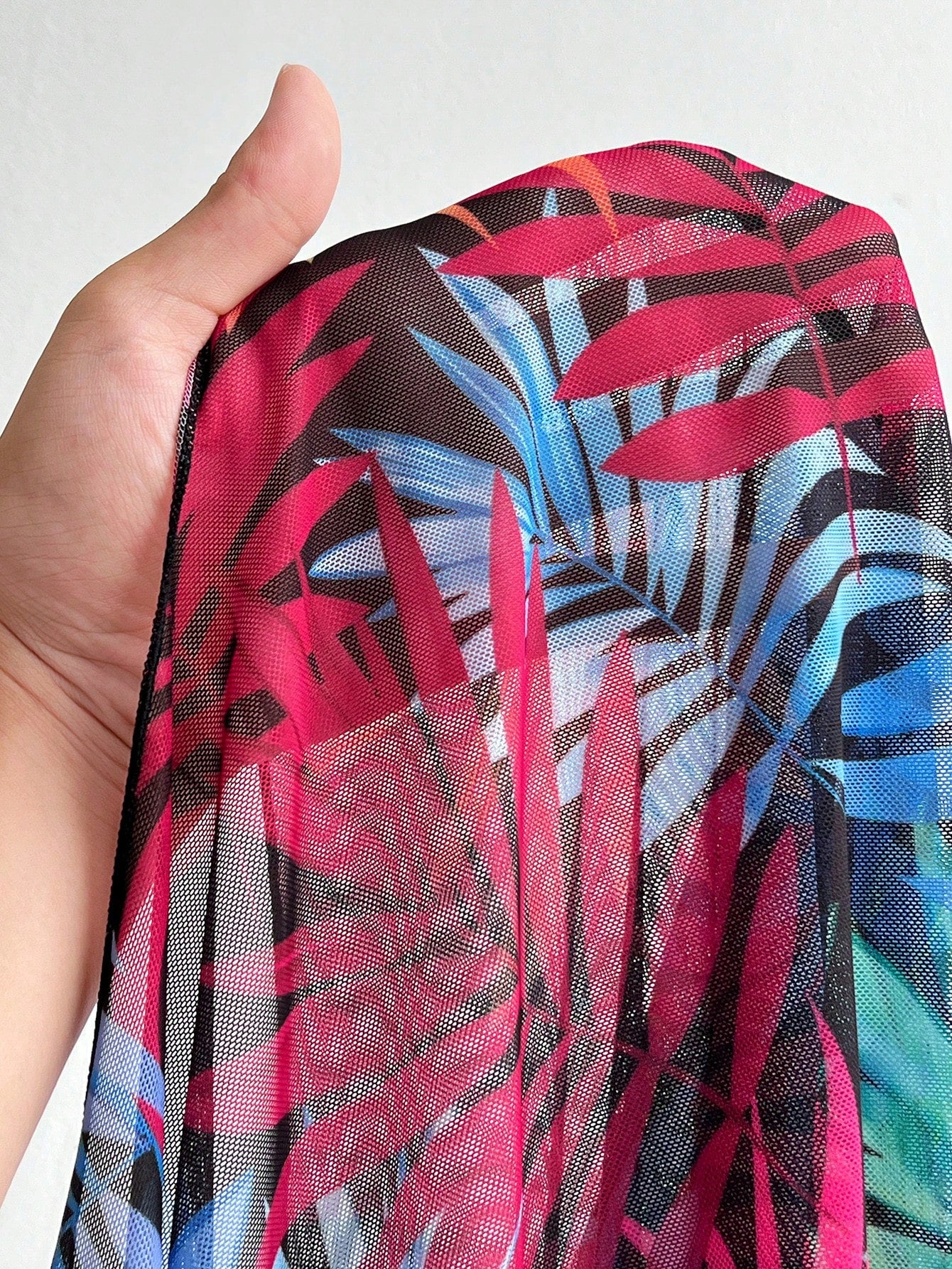 Swim Lushoire Plus Size Women Random Printed Short Sleeve Loose Casual Long Beachwear Cover-Up For Summer Beach Vacation