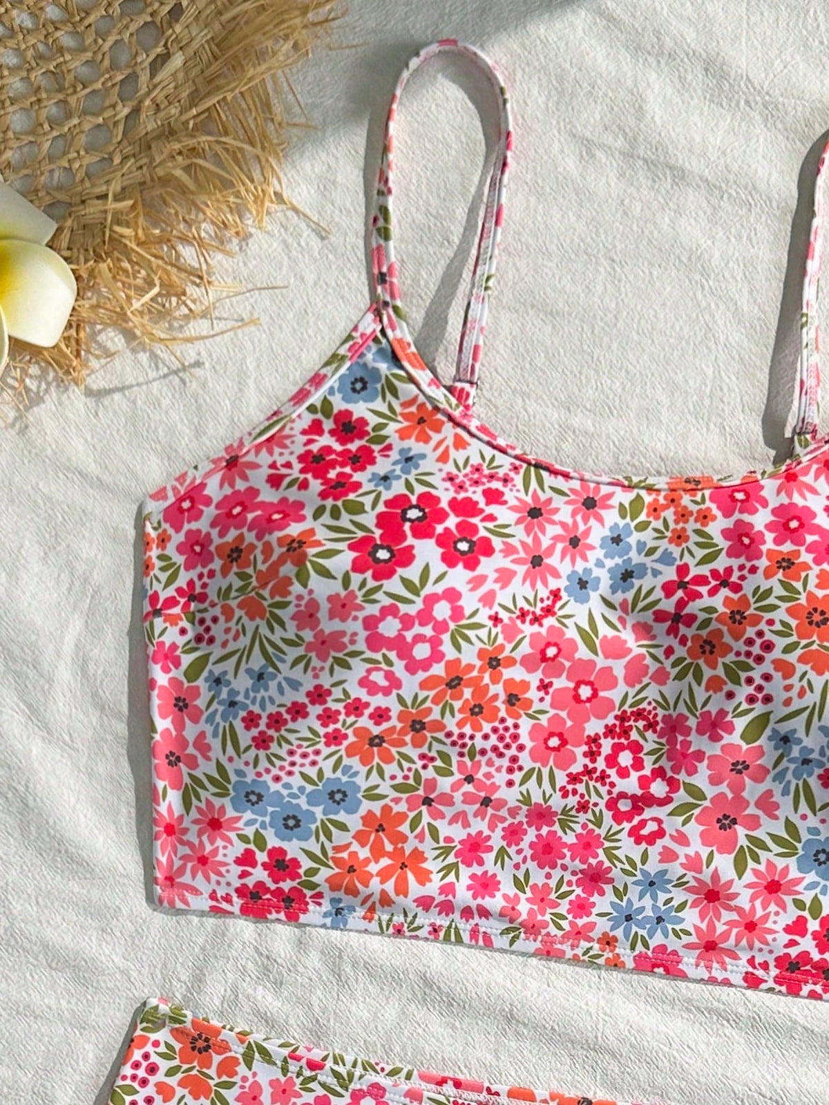 Swim Lushoire Vacation Beach Ditsy Floral Tankini Set