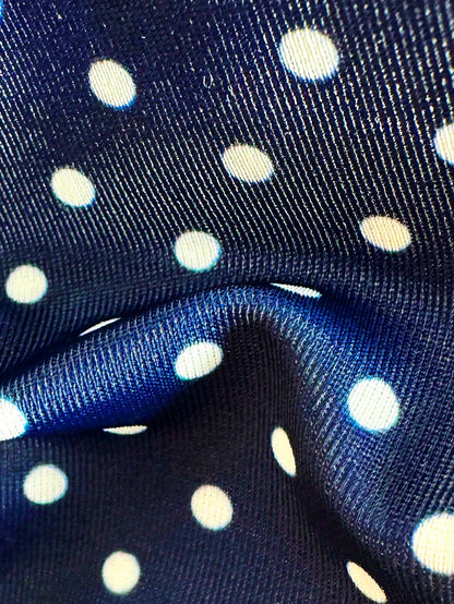 Swim Mod Women's Polka Dot & Striped Print Tie-Front Backless Sexy Bikini Top For Beach Vacation