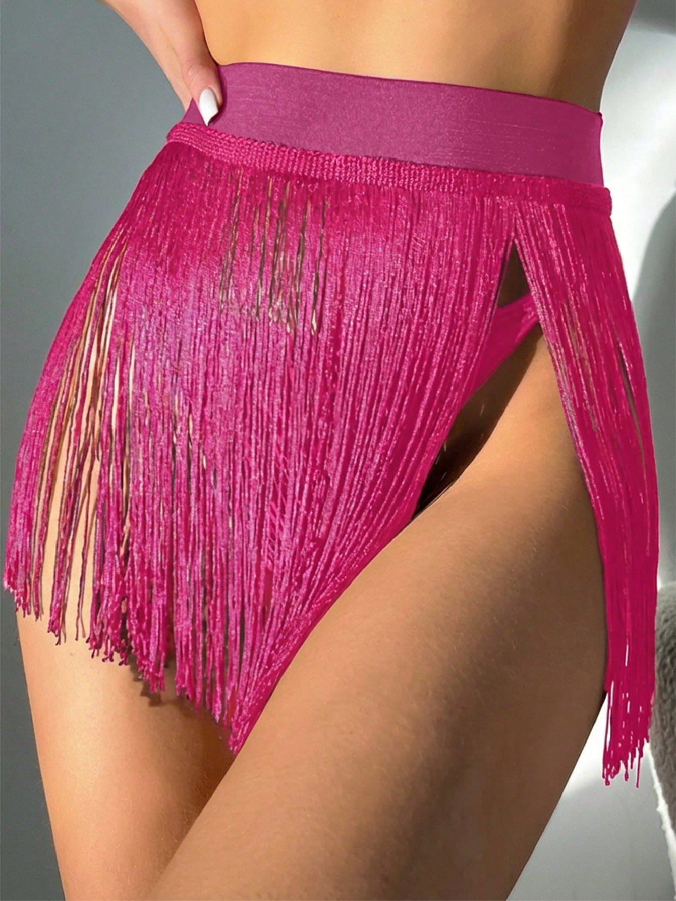 Swim SXY Women's Solid Color Minimalist Daily Wear Fringe Sexy Shawl