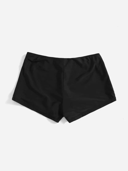 Swim Vcay Summer Beach Plus Solid Swim Shorts
