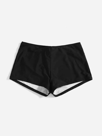 Swim Vcay Summer Beach Plus Solid Swim Shorts