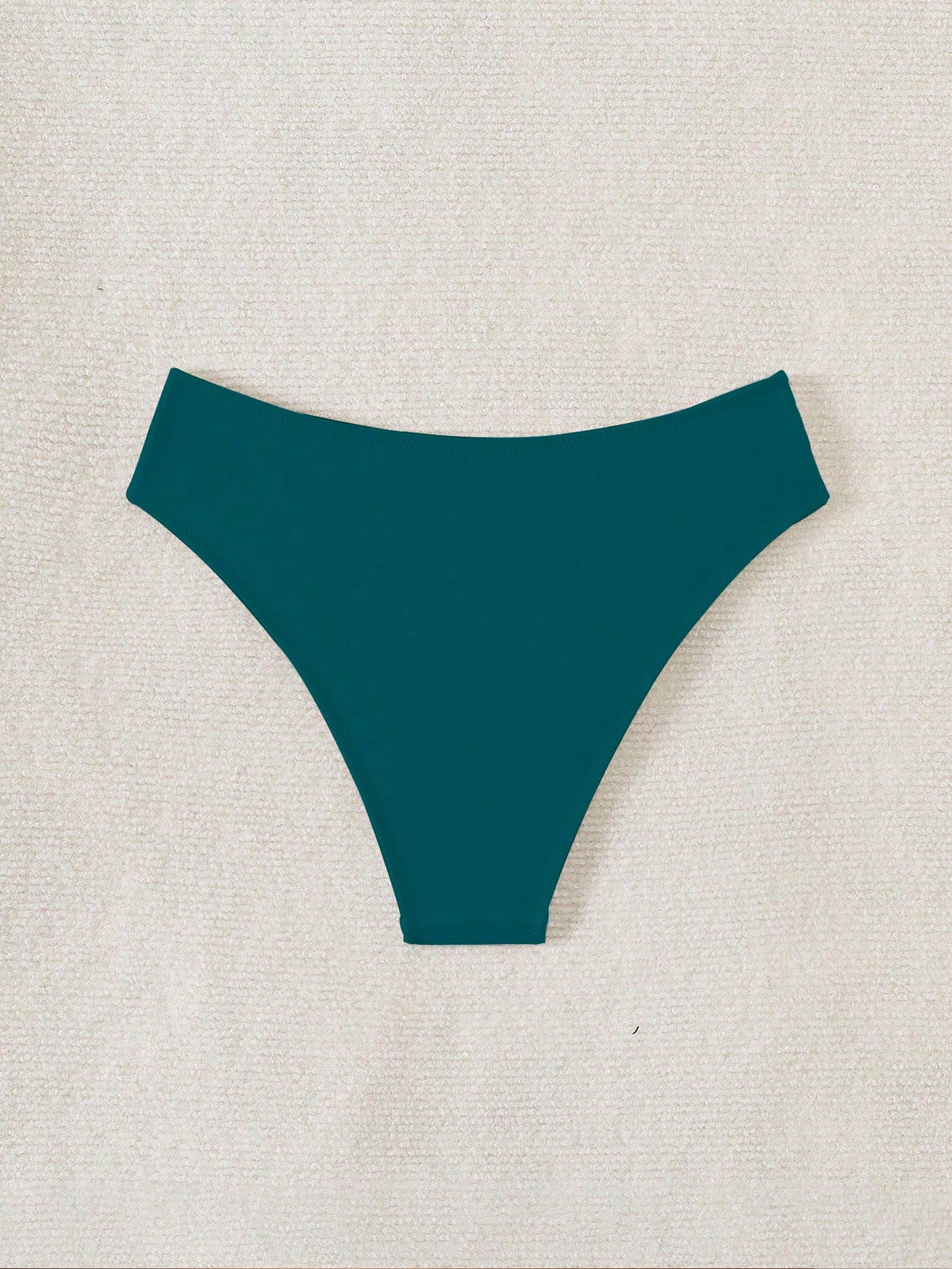 Swim Vcay Women's Summer Beach Solid Color Side Hollow Design Bikini Bottom