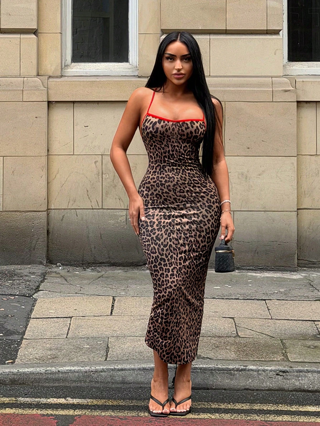 SXY Solid Criss-Cross Backless Bodycon Dress Concert Long Summer Coquette Prom Sexy Valentine Day Colorblock Club Night Red And Leopard Print