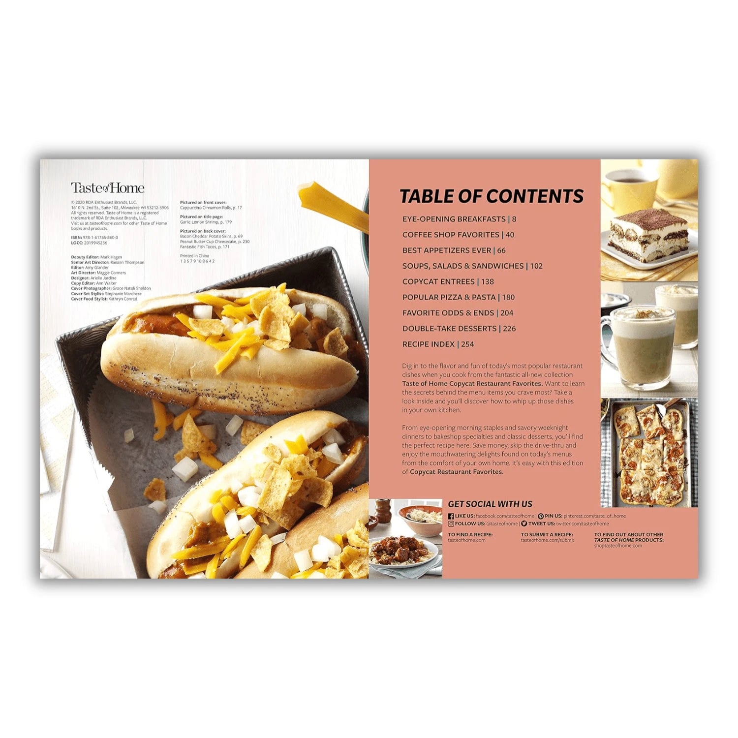 Taste Of Home Copycat Restaurant Favorites: Restaurant Faves Made Easy At Home (Taste Of Home Copycat Favorites) (Spiral Bound)