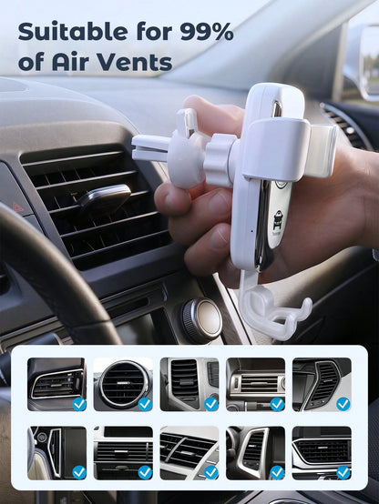 Teckwe Wireless Car Charger Mount, 15W Fast Charging Auto-Clamping Car Phone Holder For Air Vent, Qi Charger For All Phones