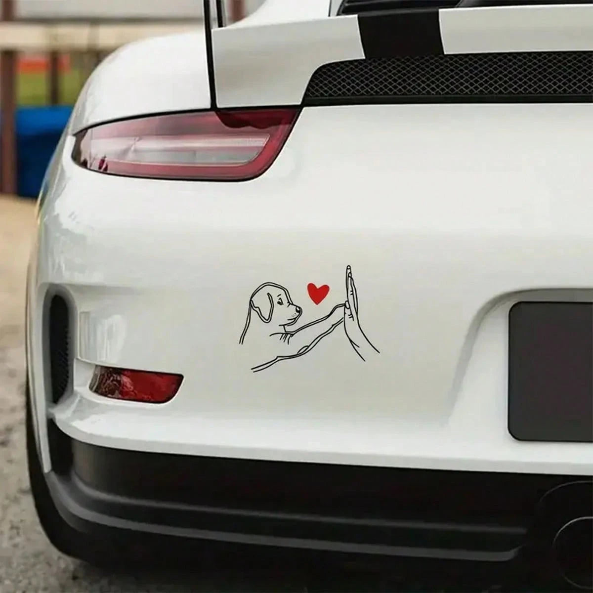 The Joy Of Dog Lovers: Transparent Vinyl Car Stickers- Warm Dog And Boxing Design, Perfect Gift For Dog Owners Waterproof, Car Accessories, Perfect Gift For Dog Lovers, Suitable For Cars, Computers