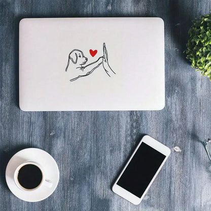 The Joy Of Dog Lovers: Transparent Vinyl Car Stickers- Warm Dog And Boxing Design, Perfect Gift For Dog Owners Waterproof, Car Accessories, Perfect Gift For Dog Lovers, Suitable For Cars, Computers