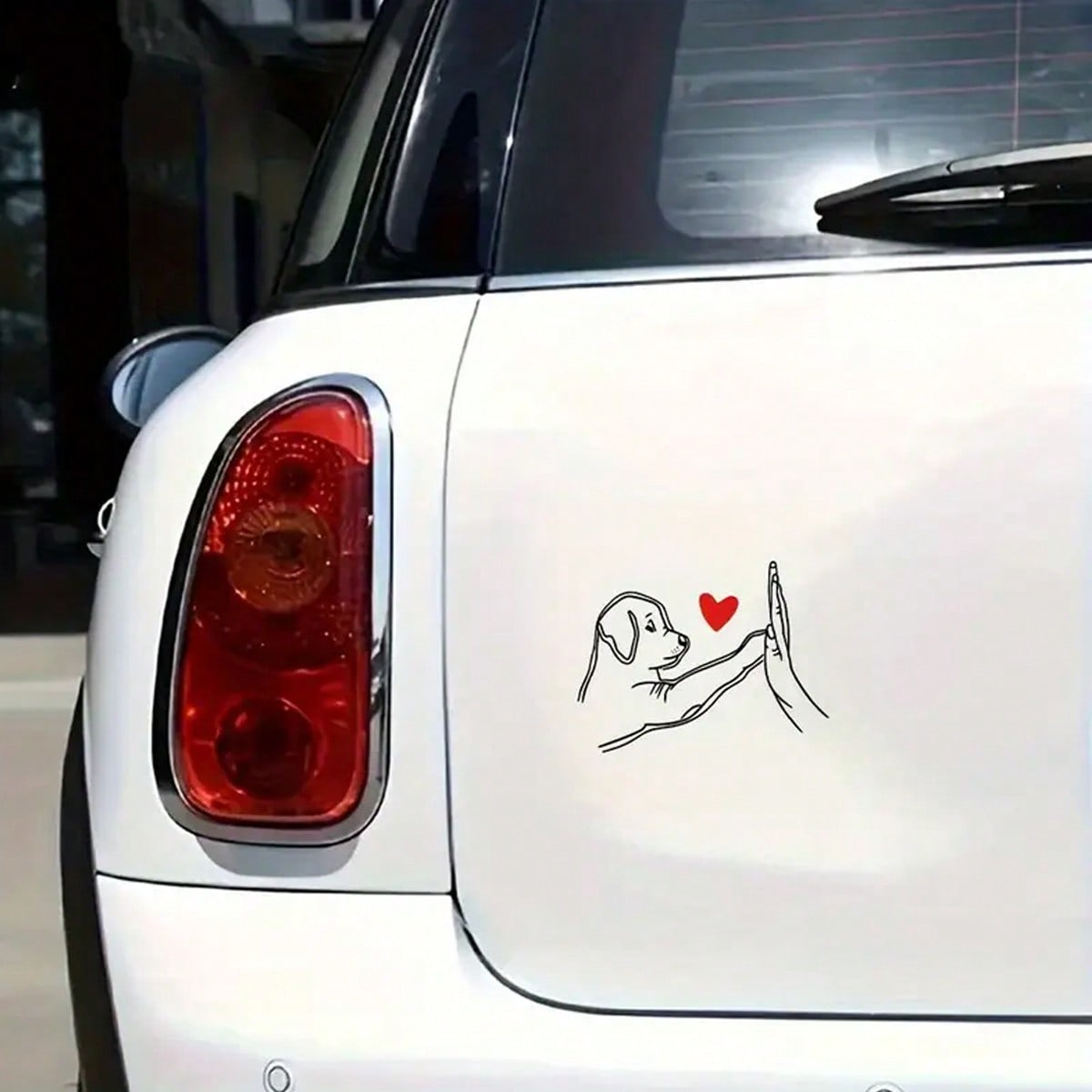 The Joy Of Dog Lovers: Transparent Vinyl Car Stickers- Warm Dog And Boxing Design, Perfect Gift For Dog Owners Waterproof, Car Accessories, Perfect Gift For Dog Lovers, Suitable For Cars, Computers