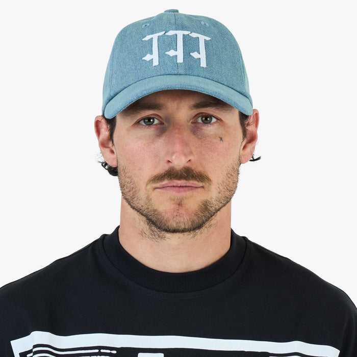 The Trilogy Tapes Stonewash Denim 6-Panel / Stonewash