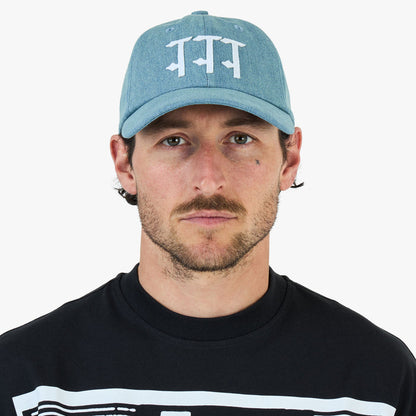 The Trilogy Tapes Stonewash Denim 6-Panel / Stonewash