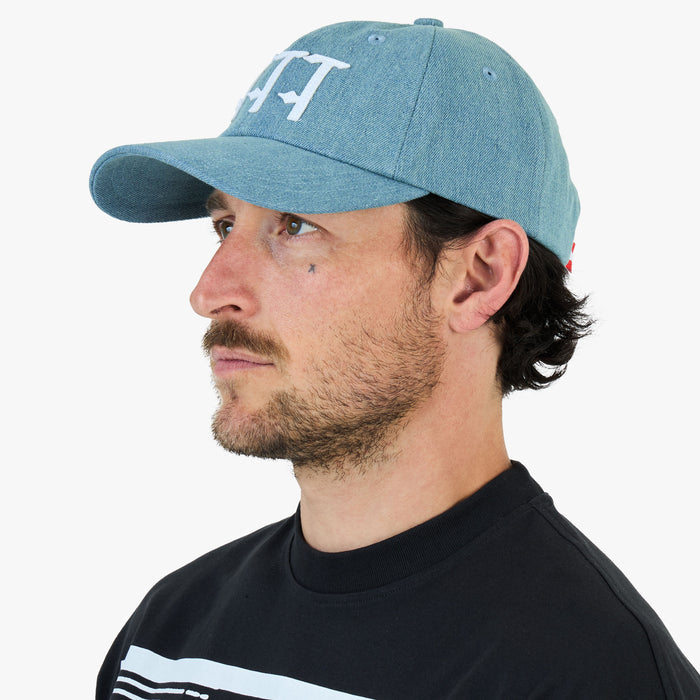 The Trilogy Tapes Stonewash Denim 6-Panel / Stonewash