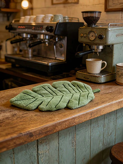 These Hand Towels Feature A Banana Leaf Pattern Design And Are Made Of Soft, Absorbent Coral Fleece. Perfect For Use In Bathrooms, Kitchens And Home Environments, They Are An Excellent Gift For Plant