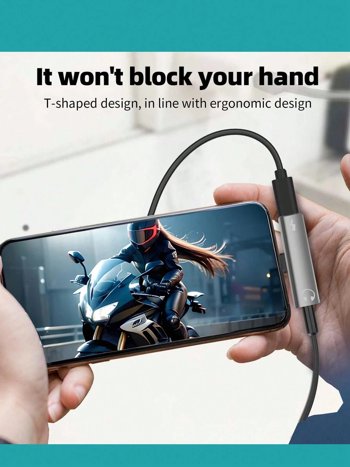 This USB-C To 3.5mm Audio Headphone Adapter Combines A USB-C Interface And Charging Adapter In One, With A 2-In-1 Design Featuring A USB-C Charging Port, AUX Audio Interface, And Fast Charging Functio