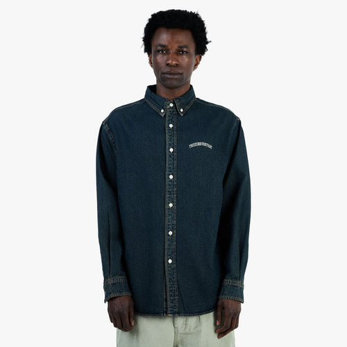 thisisneverthat Washed Denim Shirt Dusty Mud