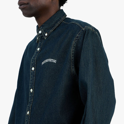 thisisneverthat Washed Denim Shirt Dusty Mud