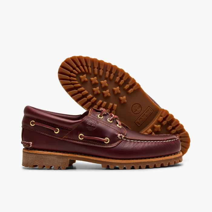 Timberland Authentic 3-Eye Boat Shoe / Burgundy Full Grain