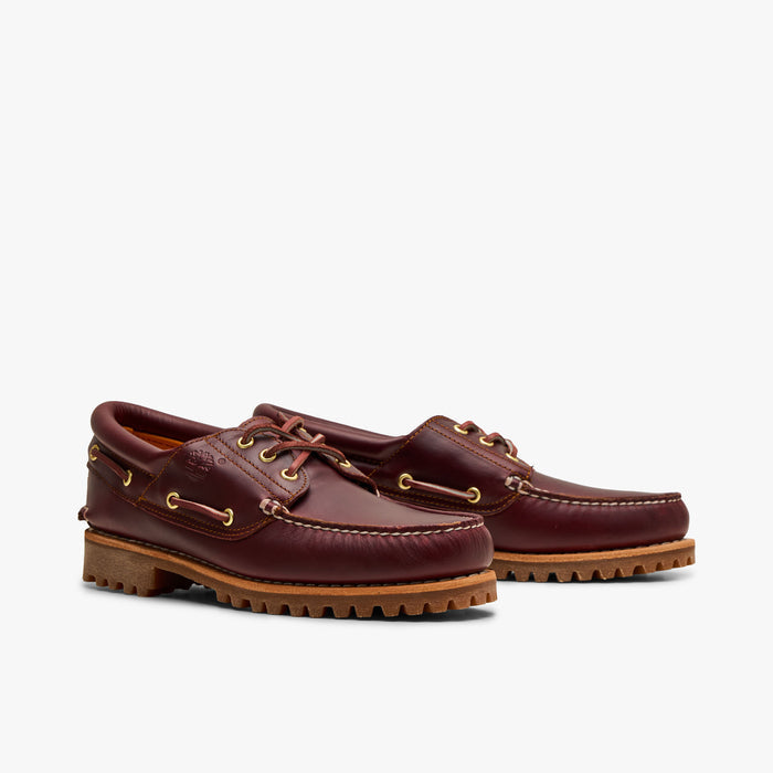 Timberland Authentic 3-Eye Boat Shoe / Burgundy Full Grain