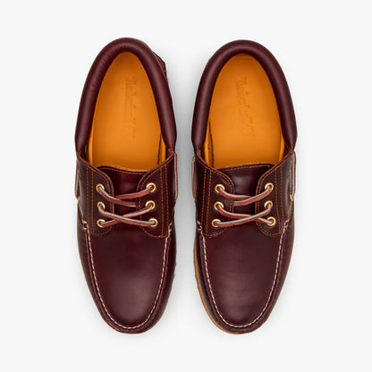 Timberland Authentic 3-Eye Boat Shoe / Burgundy Full Grain