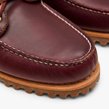 Timberland Authentic 3-Eye Boat Shoe / Burgundy Full Grain