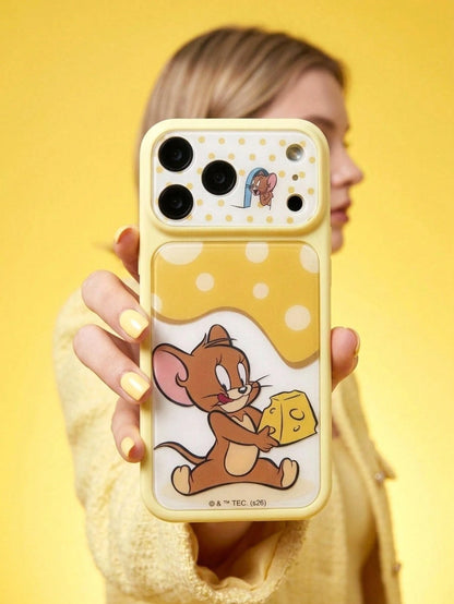 TOM & JERRY X Lilla&Me A Stylish, High-End Printed Pattern Protective Phone Case Design, Perfect For IPhone – A Cute, Fashionable, And Sophisticated Phone Case.