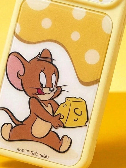 TOM & JERRY X Lilla&Me A Stylish, High-End Printed Pattern Protective Phone Case Design, Perfect For IPhone – A Cute, Fashionable, And Sophisticated Phone Case.