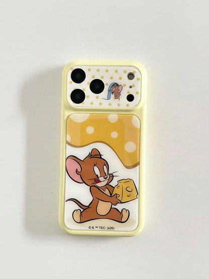TOM & JERRY X Lilla&Me A Stylish, High-End Printed Pattern Protective Phone Case Design, Perfect For IPhone – A Cute, Fashionable, And Sophisticated Phone Case.